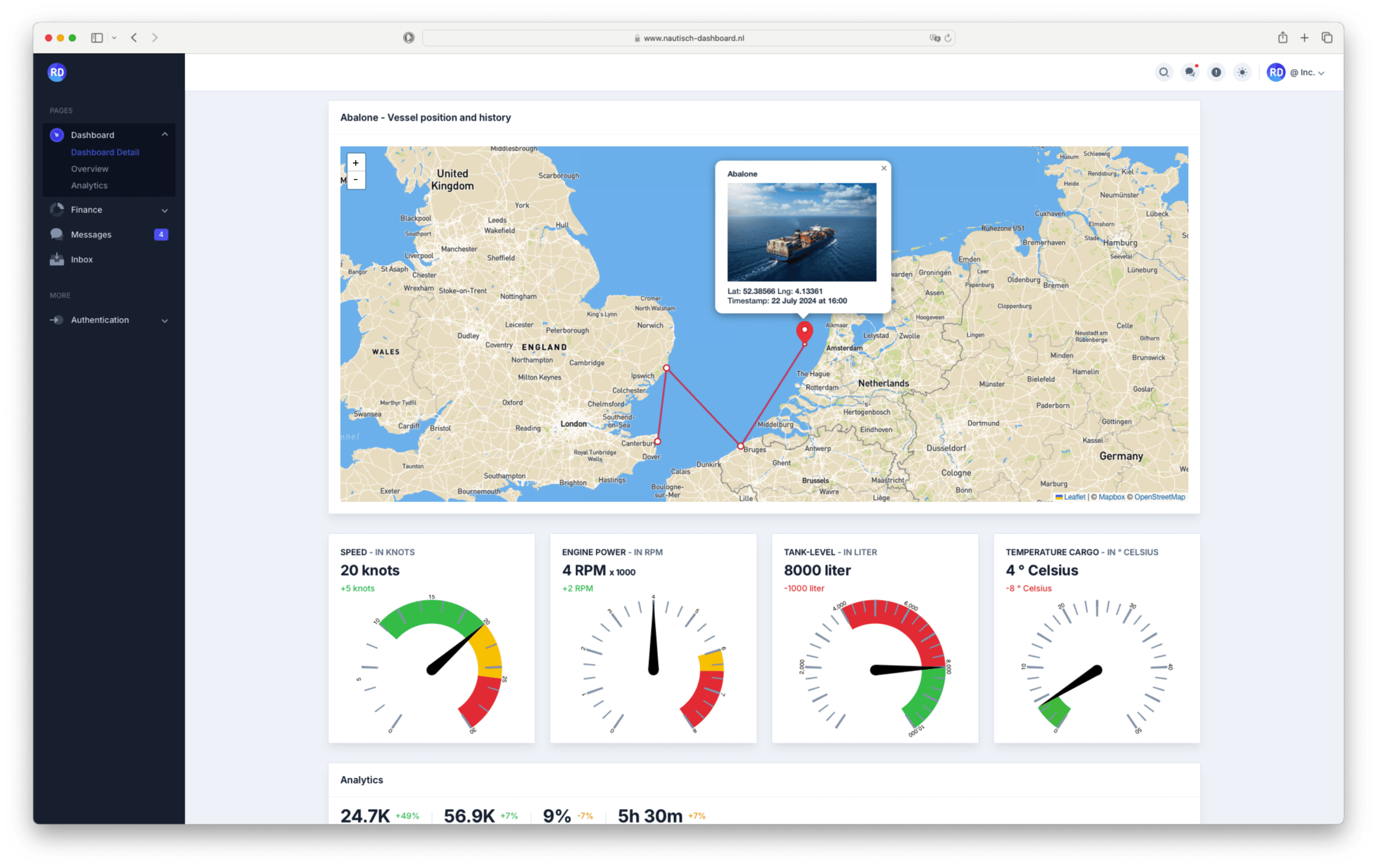 Nautisch Dashboard voor jouw bedrijf