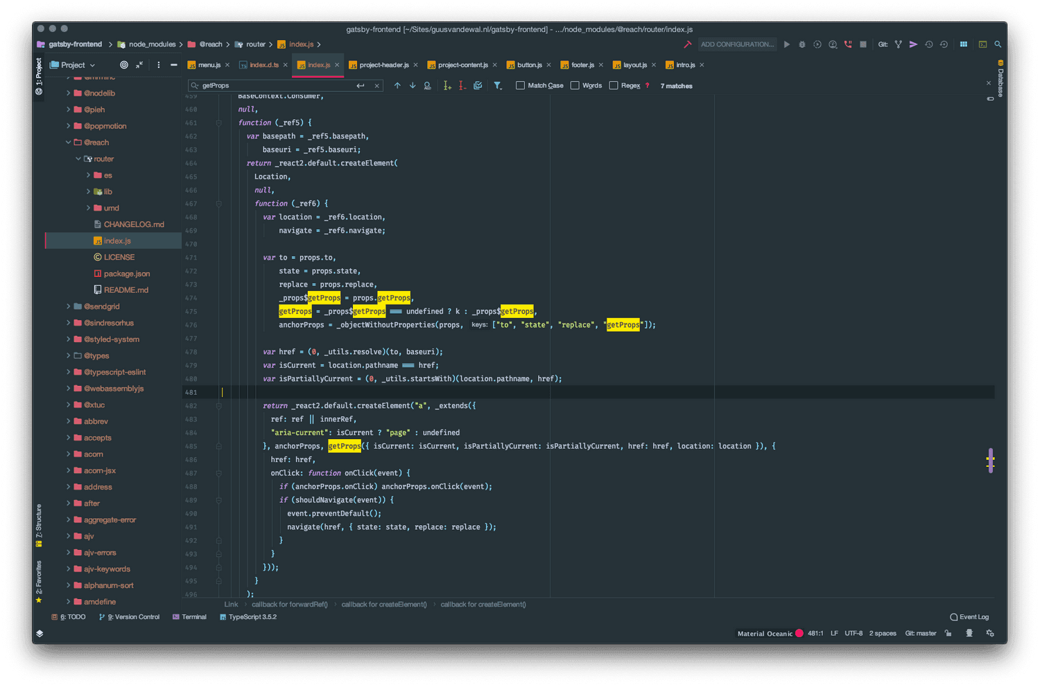 Image of build process gatsby